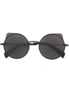 Yohji Yamamoto Oversized Sunglasses In Black