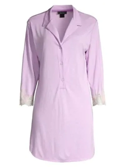 Natori Lux Shangri-la Sleepshirt In Lilac