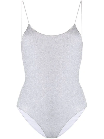 Oseree Spaghetti Strap Body In Silver