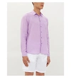 Vilebrequin Caroubis Regular-fit Linen Shirt In Pink