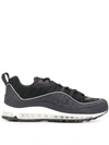 Nike Air Max 98 Leather Trainers In Oil Grey Black White
