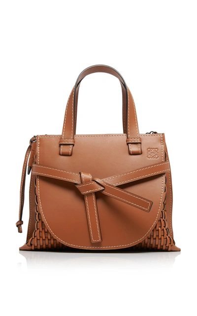 Loewe Small Gate Top Handle Bag In Brown