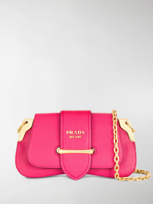prada pink shoulder bag