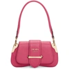 Prada Pink Mini Sidonie Shoulder Bag In Magenta