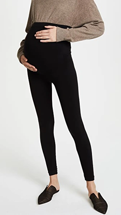 Spanx Maternity Mama Look At Me Now Leggings In Very Black