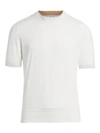 Brunello Cucinelli Short Sleeve Sweatshirt In White
