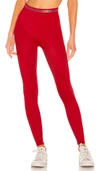 Adam Selman French Cut Legging In Lipstick