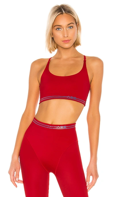 Adam Selman Core Sports Bra In Lipstick