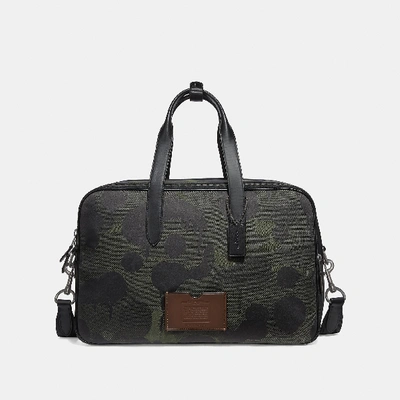 Coach Academy Travel Duffle With Wild Beast Print In Military Wild Beast/black Copper