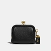 Coach Kisslock Coin Case - Women's In Black/brass