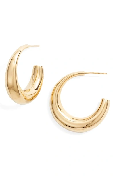 Argento Vivo Tapered Hoop Earrings In Gold