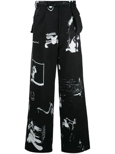 Undercover Hose Mit Grafischem Print - Schwarz In Black