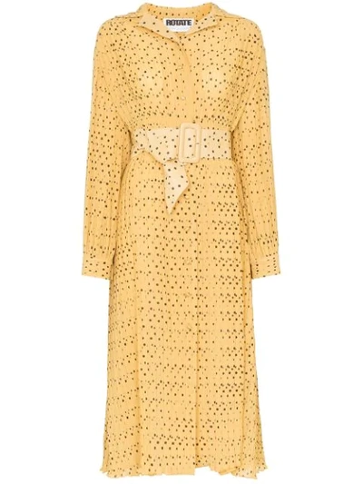 ROTATE BIRGER CHRISTENSEN POLKA-DOT TEA DRESS 