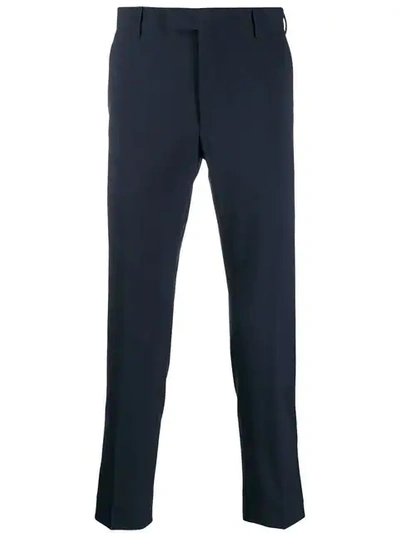 Prada Slim Tailored Trousers In Blue