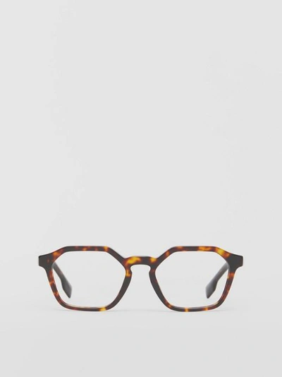 Burberry Korrekturbrille Mit Geometrischem Gestell In Tortoiseshell