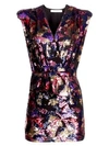 Iro Irva Sequin Structure Mini Dress In Pink