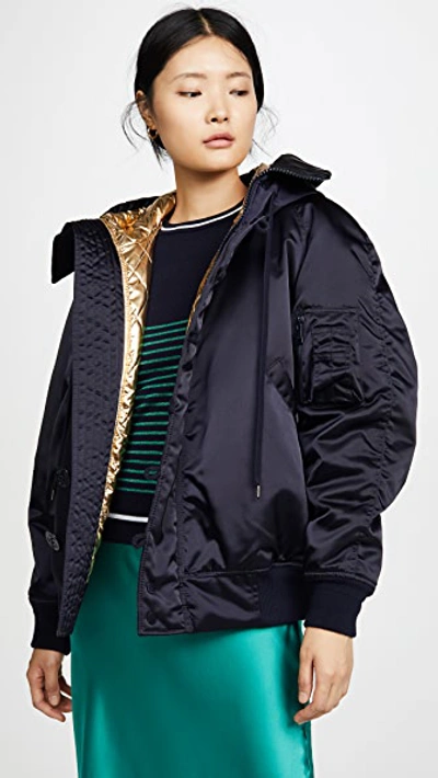 N°21 Convertible Oversized Sports Jacket In Blue
