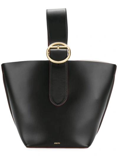 Joseph Sevres Buckle-handle Leather Bag In Navy