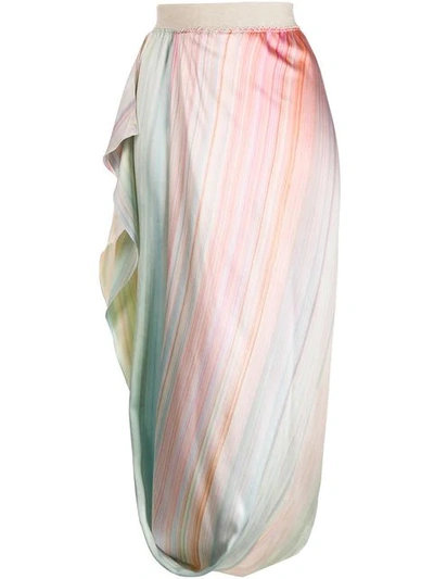 Poiret Isabella Draped Cocoon Skirt In Pink