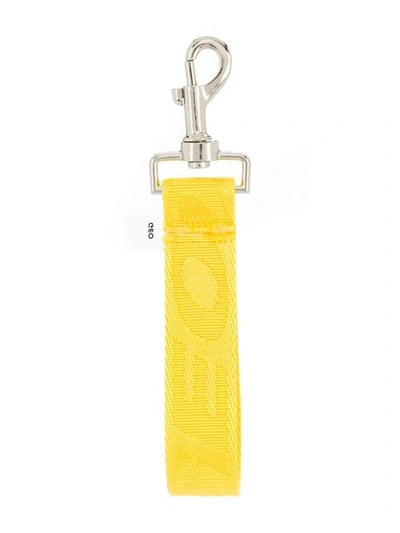 Geo Logo Embroidered Keyring - Yellow