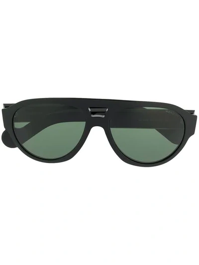 Moncler Aviator Sunglasses In Black