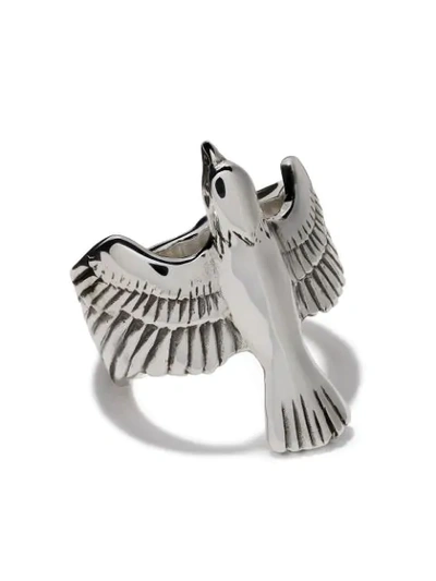 The Great Frog Soaring Eagle Ring In Silver