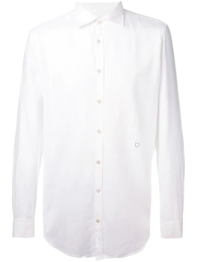 Massimo Alba Long-sleeve Fitted Shirt In White