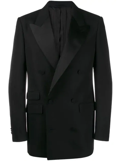 Stella Mccartney Double-breasted Tuxedo Jacket In Black