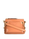 Chloé Roy Glossy Bag In Orange