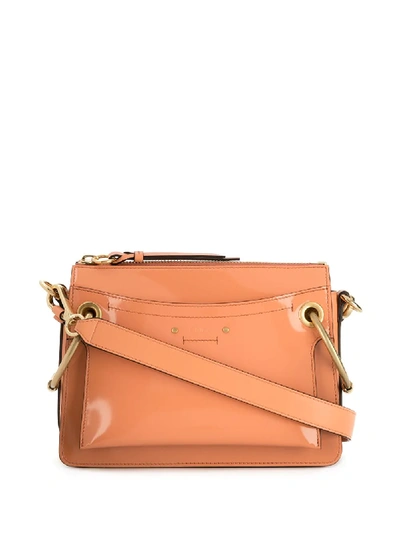 Chloé Roy Glossy Bag In Orange