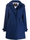 Woolrich Charlotte Hooded Coat - Blue