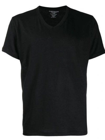 Majestic V-neck Jersey T-shirt In Black