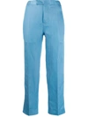 Haider Ackermann Cropped Trousers In Blue