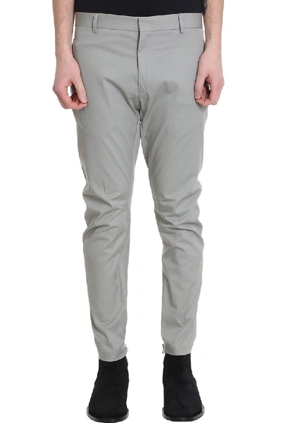 Lanvin Grey Cotton Biker Pants
