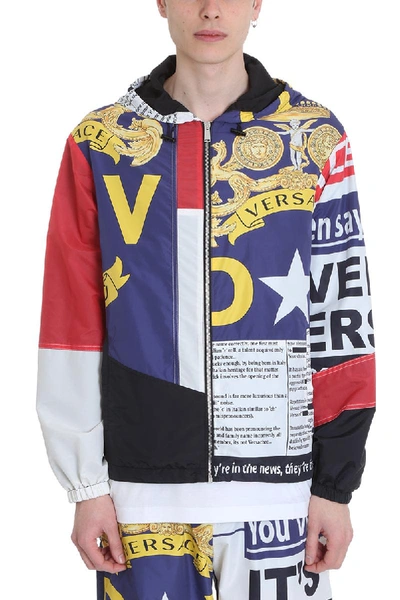 Versace Multicolor Nylon Jacket