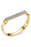 Monica Vinader Engravable Signature Bangle In Yellow Gold