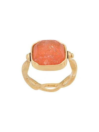 Goossens Squared Ring In Gold