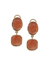 Goossens Two Cabochons Earrings In Pink