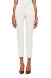 L Agence Sada Ankle Slim Jeans In Vintage White