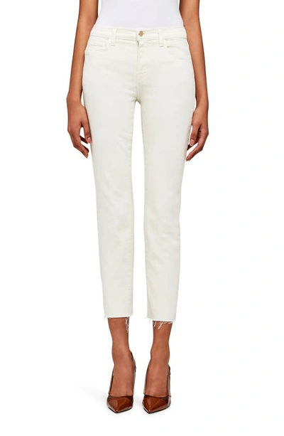 L Agence Sada Ankle Slim Jeans In Vintage White