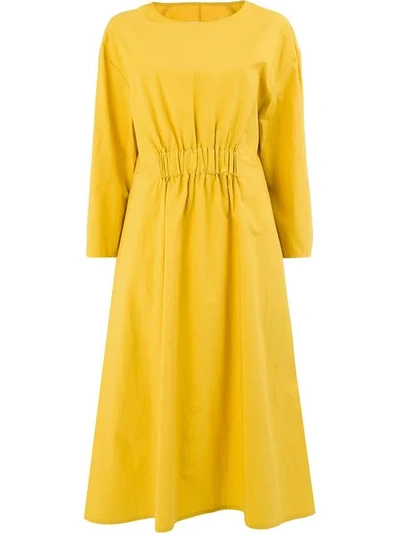 Toogood Elasticated Waist Dress In Yellow