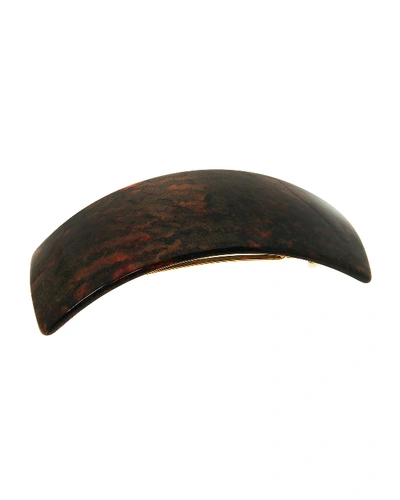 France Luxe Rectangle Volume Barrette In Mojave