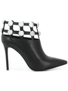 Alexander Wang Tina Studded Leather Ankle Boots In Black