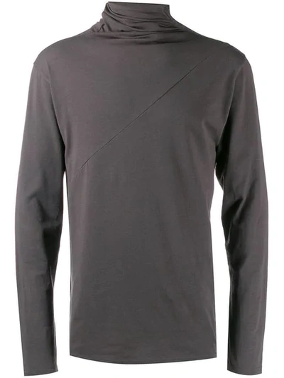 Alchemy Roll Neck Lightweight Sweater In Grey