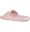 Valentino Garavani Rockstud Slide Sandal In Water Rose Pink