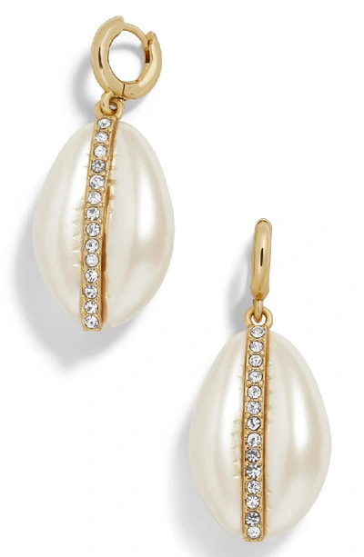 Baublebar Fiji Resin & Glass Drop Earrings In White