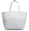 Mz Wallace Large Metro Tote In Overcast/ Mist