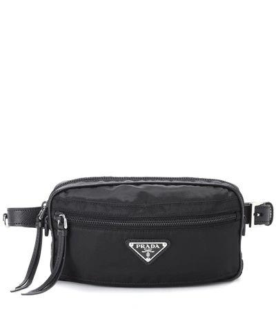 Prada Small Nylon Belt Bag In Black