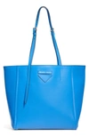 Prada Small Concept Shopper - Blue In Marea/ Nero