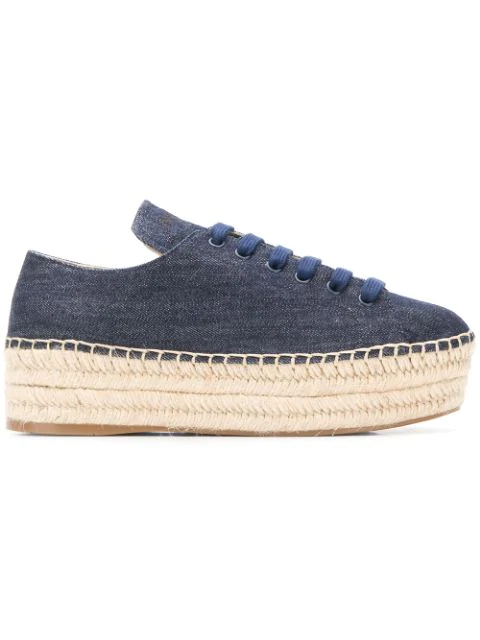 prada espadrille platform sneakers